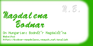 magdalena bodnar business card